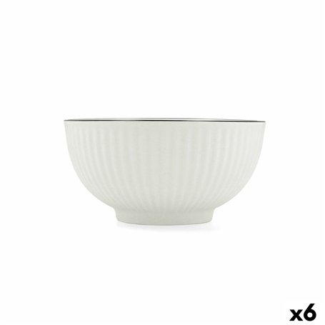 Bol pour Apéritifs Quid Gastro Black Blanc Noir Céramique (6 Unités)