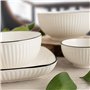 Bol pour Apéritifs Quid Gastro Black Blanc Noir Céramique (6 Unités)