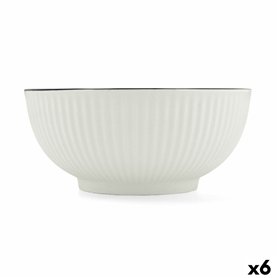 Bol pour Apéritifs Quid Gastro Black Blanc Noir Céramique (6 Unités)
