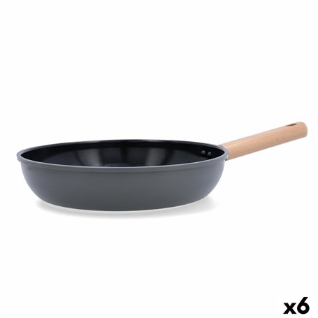 Poêle Bidasoa Mia Gris Métal Ø 28 cm (6 Unités)