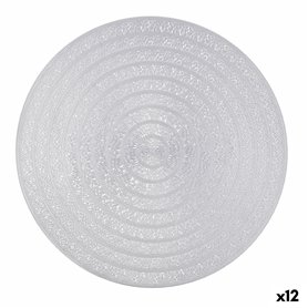 Dessous de plat Quid Habitat Argenté Plastique Ø 38 cm (12 Unités)