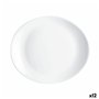 Assiette plate Luminarc Friends Time Blanc verre 30 x 26 cm (12 Unités)