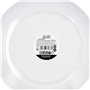 Assiette à dessert Quid Acuarela Blanc Bioplastique Ø 20 cm (12 Unités)