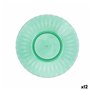 Assiette plate Quid Iris Vert Plastique Ø 19 cm (12 Unités)