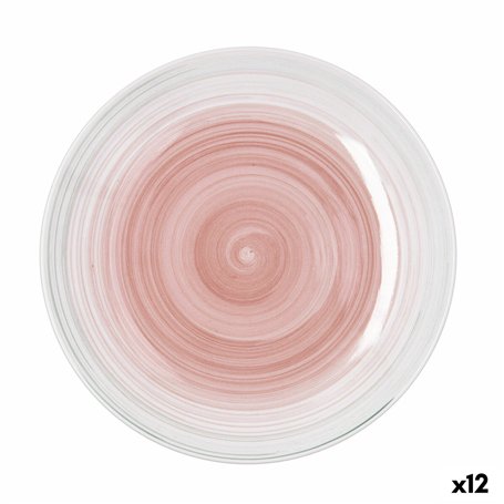 Assiette plate Quid Velvet Rose Céramique Ø 27 cm (12 Unités)