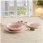 Assiette plate Quid Velvet Rose Céramique Ø 27 cm (12 Unités)