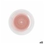 Assiette à dessert Quid Velvet Rose Céramique Ø 19 cm (12 Unités)