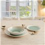 Assiette plate Quid Velvet Vert Céramique Ø 27 cm (12 Unités)