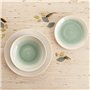 Assiette plate Quid Velvet Vert Céramique Ø 27 cm (12 Unités)
