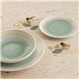 Assiette plate Quid Velvet Vert Céramique Ø 27 cm (12 Unités)