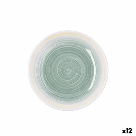 Assiette à dessert Quid Velvet Jaune Céramique Ø 19 cm (12 Unités)