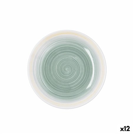 Assiette à dessert Quid Velvet Jaune Céramique Ø 19 cm (12 Unités)