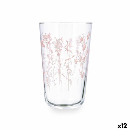 Verre d'eau Quid Velvet Rose verre 400 ml (12 Unités)