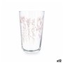 Verre d'eau Quid Velvet Rose verre 400 ml (12 Unités)