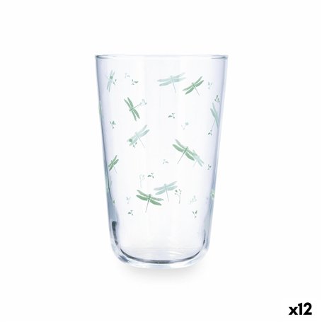 Verre d'eau Quid Velvet Vert verre 400 ml (12 Unités)