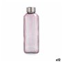 Bouteille d'eau Quid Velvet Rose verre 1 L (12 Unités)