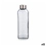 Bouteille d'eau Quid Velvet Transparent verre 1 L (12 Unités)