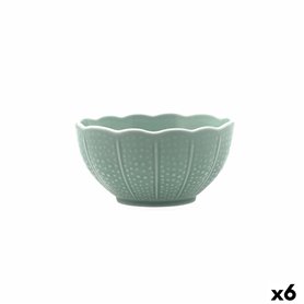 Bol pour Apéritifs Bidasoa Aura Stela Vert Céramique 12 x 12 x 5 cm (6 Unités)