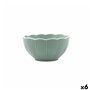 Bol pour Apéritifs Bidasoa Aura Stela Vert Céramique 12 x 12 x 5 cm (6 Unités)