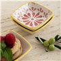 Assiette Quid Velvet Rose Céramique 9,6 x 9,6 cm (24 Unités)