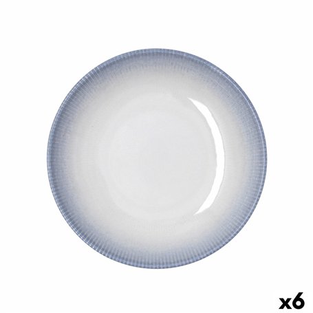 Assiette creuse Bidasoa Lea Hydrozero Blanc Céramique Ø 23 cm (6 Unités)