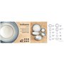 Bol pour Apéritifs Bidasoa Lea Hydrozero Blanc Céramique (6 Unités)