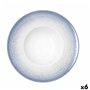Assiette à pâtes Bidasoa Lea Hydrozero Blanc Céramique Ø 26 cm (6 Unités)