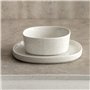 Bol pour Apéritifs Bidasoa Elite Blanc Céramique 18 x 18 x 3,5 cm (8 Unités)