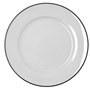 Assiette plate Bidasoa Glacial Filo Blanc Céramique Ø 30 cm (12 Unités)