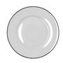 Assiette plate Bidasoa Glacial Filo Blanc Céramique Ø 27 cm (12 Unités)