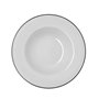 Assiette creuse Bidasoa Glacial Filo Blanc Céramique Ø 23,5 cm (24 Unités)