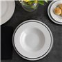 Assiette à dessert Bidasoa Glacial Filo Blanc Céramique Ø 19 cm (36 Unités)