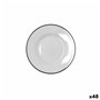 Assiette Bidasoa Glacial Filo Blanc Céramique Ø 16