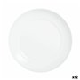 Assiette plate Luminarc Apy Blanc verre Ø 25 cm (12 Unités)