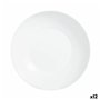 Assiette creuse Luminarc Apy Blanc verre Ø 20 cm (12 Unités)