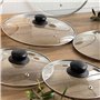 Couvercle pour marmite Quid Renova Transparent verre Ø 34 cm (6 Unités)