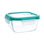 Boîte à lunch hermétique Quid Ciclon Turquoise verre 530 ml (12 Unités)