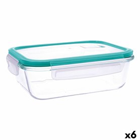 Boîte à lunch hermétique Quid Ciclon Turquoise verre 1