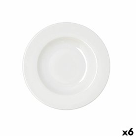 Assiette creuse Bidasoa Serenity Hydrozero Blanc Céramique Ø 23 cm (6 Unités)