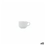 Tasse de café et de thé Bidasoa Serenity Hydrozero Blanc Céramique 90 ml (12 Unités)