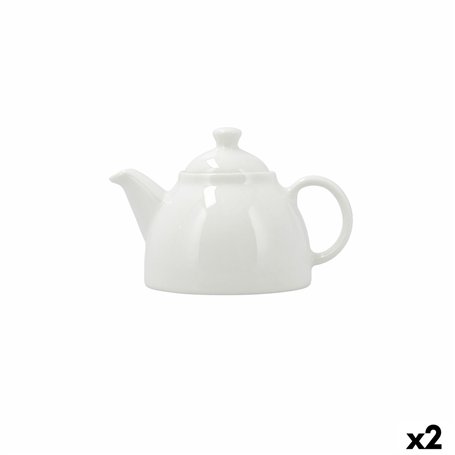 Théière Bidasoa Serenity Hydrozero Blanc Céramique 630 ml (2 Unités)