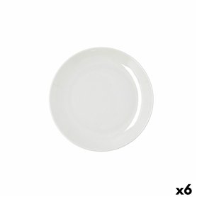 Assiette plate Bidasoa Harmony Hydrozero Blanc Céramique Ø 19 cm (6 Unités)