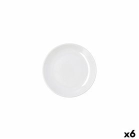 Assiette plate Bidasoa Harmony Hydrozero Blanc Céramique Ø 15 cm (6 Unités)