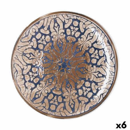 Plat pour pizza Bidasoa Deneb Hydrozero Marron Céramique Ø 30 cm (6 Unités)
