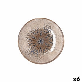 Assiette creuse Bidasoa Deneb Hydrozero Marron Céramique Ø 20 cm (6 Unités)