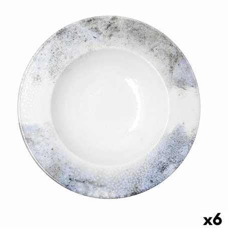 Assiette à pâtes Bidasoa Polaris Hydrozero Beige Céramique Ø 30 cm (6 Unités)
