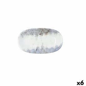 Plateau apéritif Bidasoa Polaris Hydrozero Beige 19 x 11 cm (6 Unités)