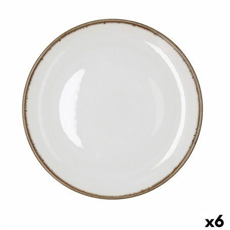 Assiette plate Bidasoa Orion Hydrozero Blanc Céramique Ø 27 cm (6 Unités)