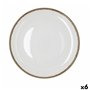 Assiette plate Bidasoa Orion Hydrozero Blanc Céramique Ø 27 cm (6 Unités)