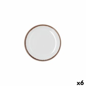 Assiette Bidasoa Orion Hydrozero Blanc Céramique Ø 15 cm Pain (6 Unités)